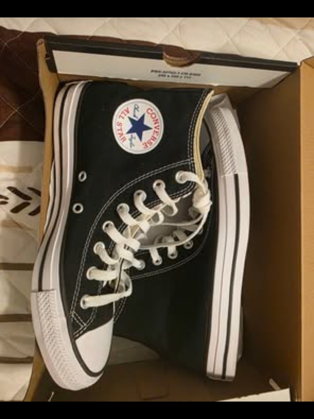 Converse White Canvas High Top Sneakers